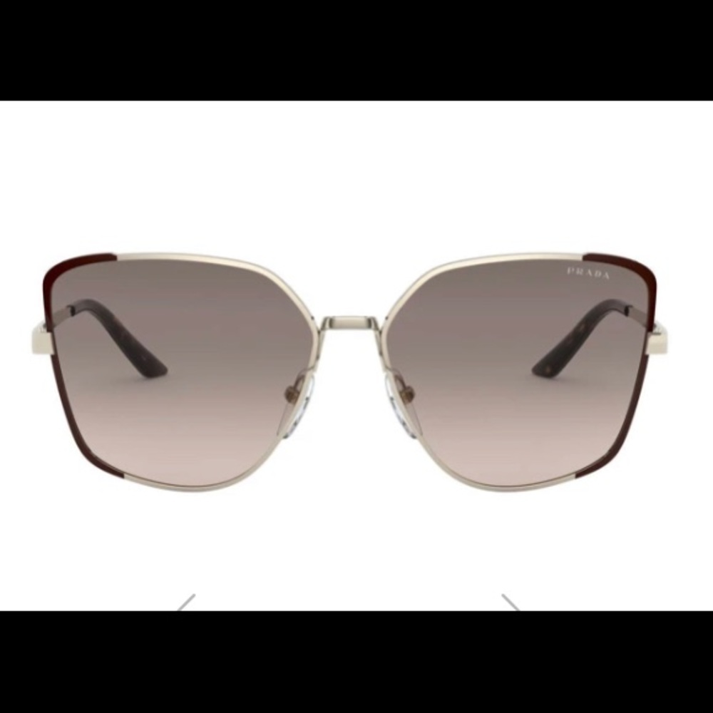 Prada-Pale Gold Brown Gradient Cat Eye Sunglasses
